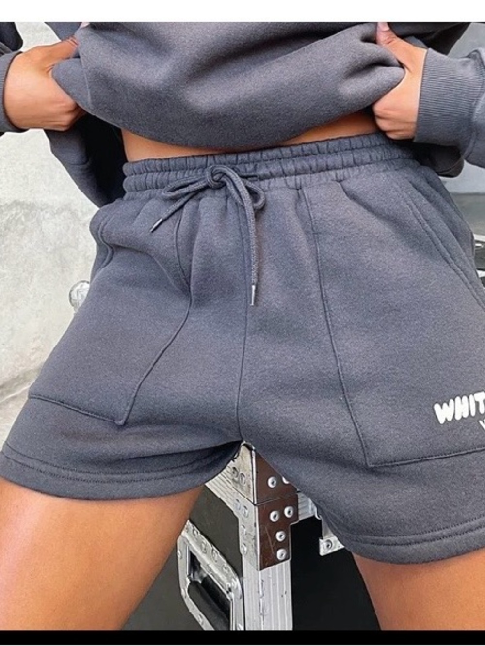 White Fox Offstage Lounge Shorts - Color Volcanic